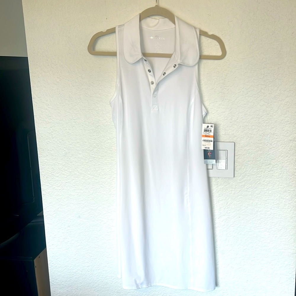 Ideology white tennis dress S NWT